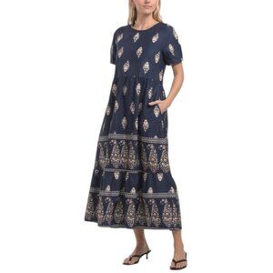 knee length dresses for ladies Ida Mini Dress - White Linen Smock Summer Mini Dress main image 1